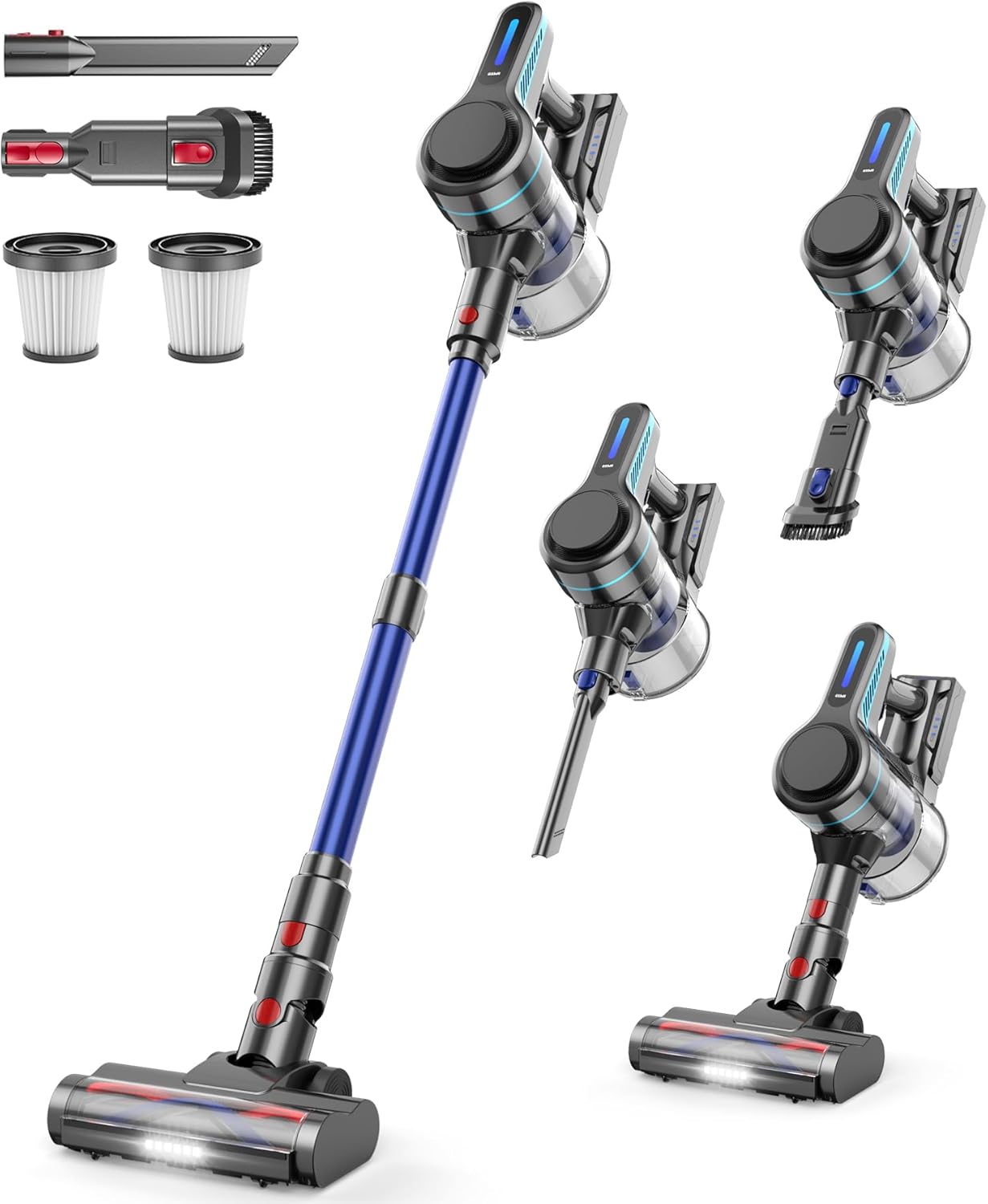 NADALY 8-in-1 Powerful Stick Vacuum Cordless