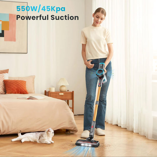 CHEBIO 45000Pa/550W/60Min Cordless Vacuum Cleaner