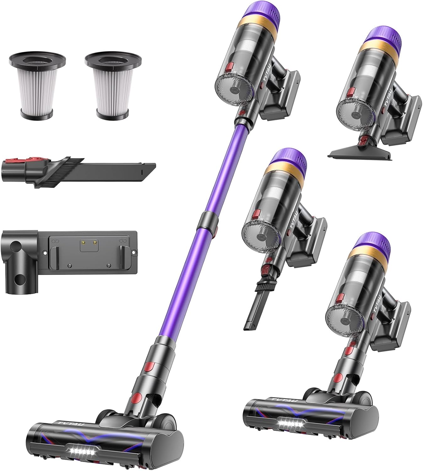 TVTAU Stick Vacuum Cordless Rechargeable with LED Display
