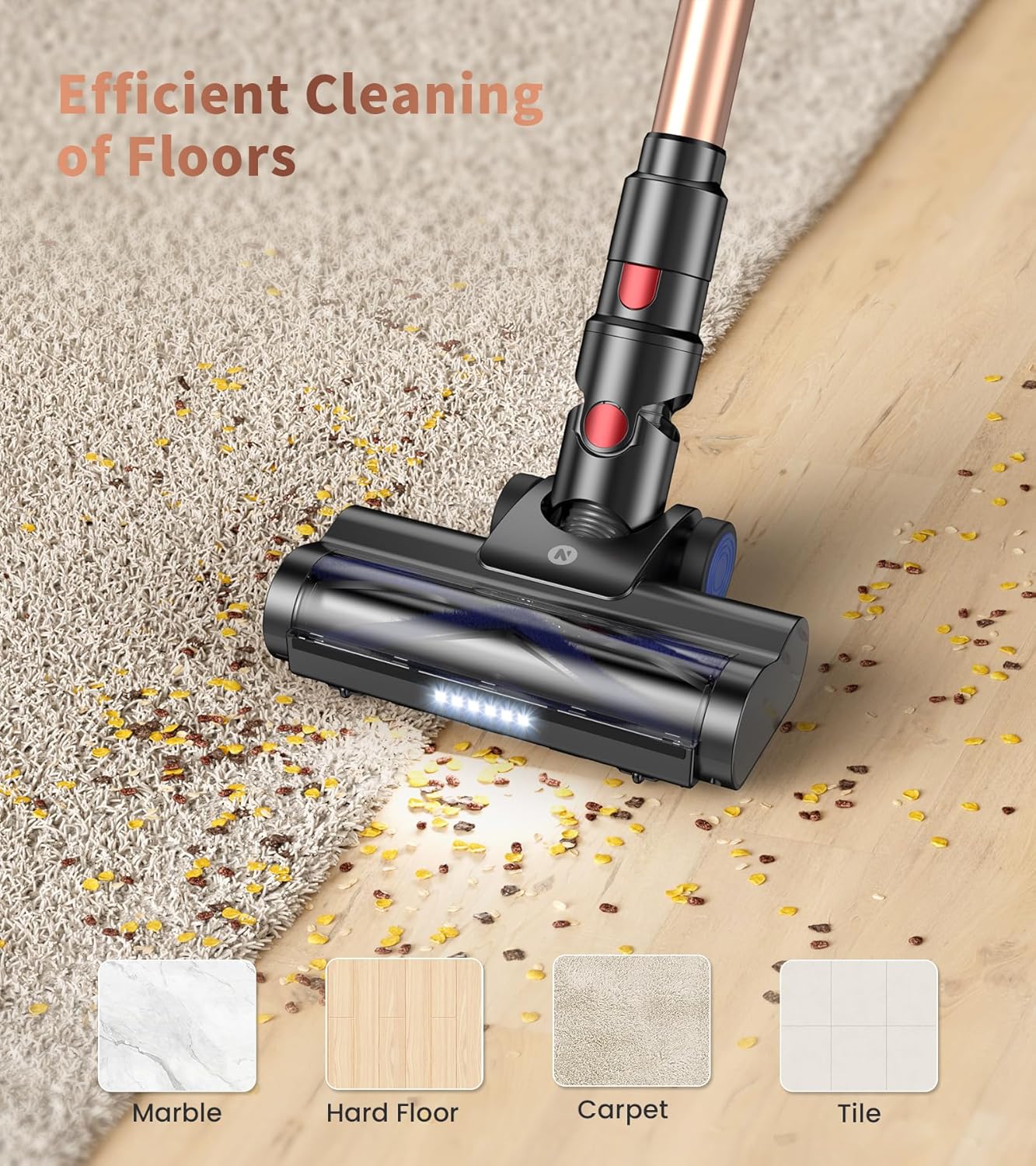 NADALY Rechargeable Wireless Vacuum