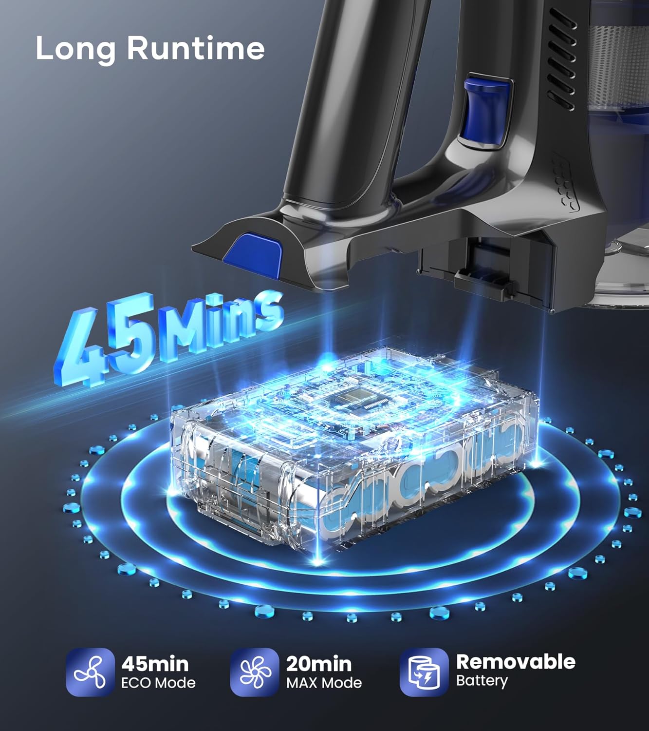 NADALY 8-in-1 Powerful Stick Vacuum Cordless