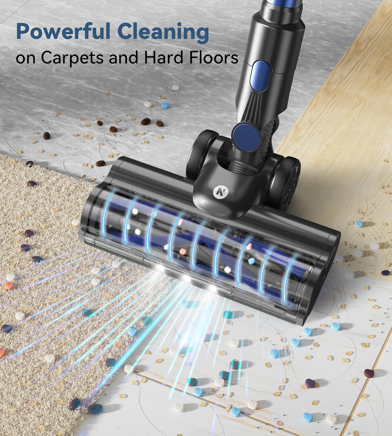 NADALY Cordless Anti-Tangle Vacuum Cleaner