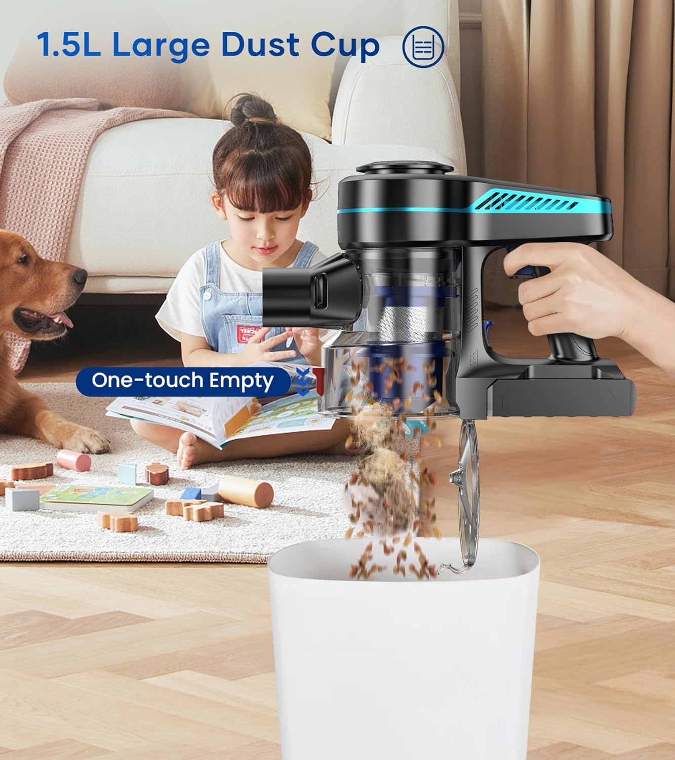 NADALY 8-in-1 Powerful Stick Vacuum Cordless