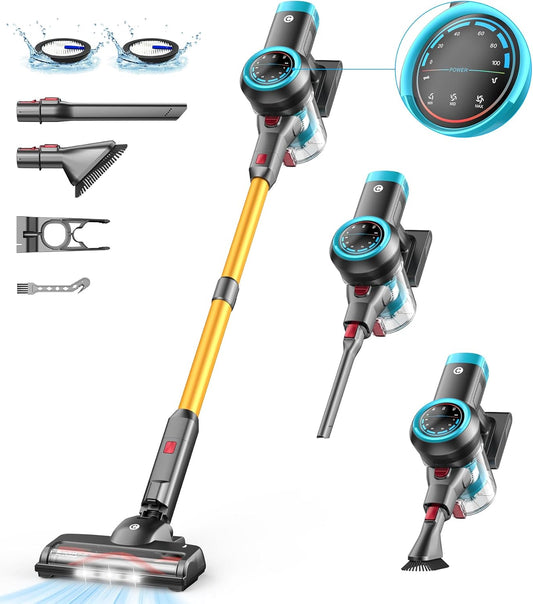 CHEBIO 45000Pa/550W/60Min Cordless Vacuum Cleaner